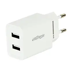 GEMBIRD EG-U2C2A-03-W 2-port universal USB charger 2.1 A white