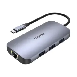 UNITEK HUB USB-C N9+ HDMI 2.0 PD 100W SD READER