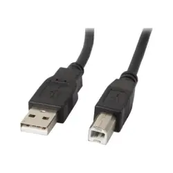 LANBERG CA-USBA-10CC-0050-BK Lanberg kabel USB 2.0 AM-BM 5m czarny