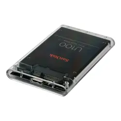 GEMBIRD EE2-U3S9-6 Gembird obudowa USB 3.0 na dysk HDD/SSD 2.5 SATA, grubość 9.5mm, przeźroczysta