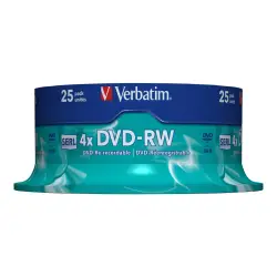 VERBATIM 43639 Verbatim DVD-RW spindle 25 4,7GB 4x