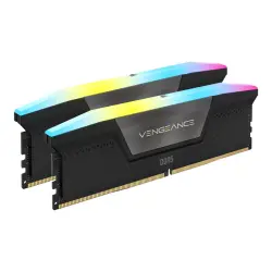 CORSAIR VENGEANCE RGB 32GB 2x16GB DDR5 6000MHz DIMM Unbuffered 36-39-39-76 STD PMIC XMP 3.0 Black Heatspreader Black PCB 1.35V