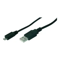 ASM AK-300127-010-S ASSMANN Kabel połączeniowy USB 2.0 HighSpeed Typ USB A/microUSB B M/M czarny 1m