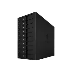 ICYBOX IB-3810-C31 External Enclosure 3.5inch HDD 10bay Case SATA I/II/III USB 3.1 RAID Black