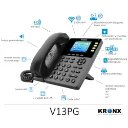 KRONX Telefon IP V13PG - PoE