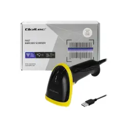 QOLTEC 50860 Qoltec Laserowy czytnik kodów kreskowych 1D USB