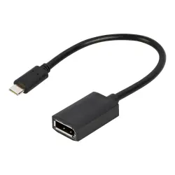 GEMBIRD Adapter USB-C do DisplayPort czarny 4K 15 cm