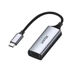 UNITEK V1413A Adapter USB-C - VGA FULLHD 15cm ALU
