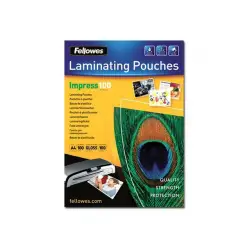 FELLOWES LAMINATING POUCH 100MIC A4 100PK