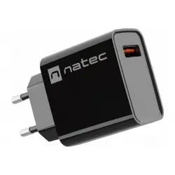 NATEC Ładowarka sieciowa Ribera USB-A 18W czarna