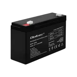 QOLTEC AGM battery 6V 12Ah