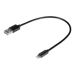 SANDBERG USB>Lightning MFI 0.2m Black
