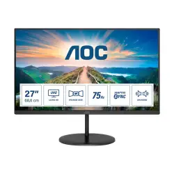 AOC U27V4EA 68.6cm 27inch 3 sides frameless IPS monitor UHD HDMI 2.0 x2 DisplayPort 1.2 x1