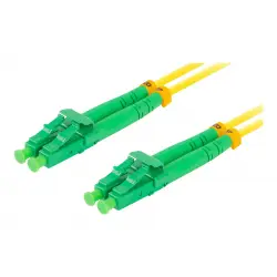 LANBERG fiber optic patchcord SM LC/APC-LC/APC duplex 10m LSZH g657a1 3.0mm yellow