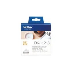 BROTHER DK11218 Taśma Brother ROUND PAPER 1 LABEL 24MM X 24MM X 1000