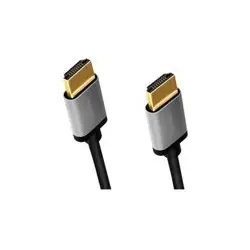 LOGILINK CHA0101 Kabel HDMI A/M to A/M 4K/60 Hz alu czarny/szary 2m
