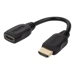 MANHATTAN Przedłużacz Kabel HDMI-HDMI 2.0 M/F 20cm Ethernet 4K 60Hz