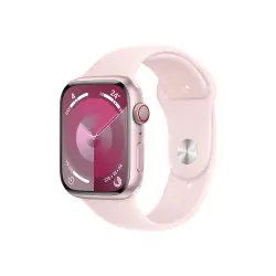 APPLE Watch Series 9 GPS + Cellular 45mm Pink Aluminium Case with Light Pink Sport Band - M/L