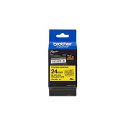 BROTHER TZES651 Taśma Brother 24mm BLACK ON YELLOW ADHESIVE TAPE