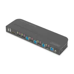 DIGITUS KVM Switch 4x1 DP DP/HDMI Out USB 4Kx2K 60Hz
