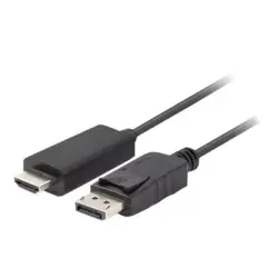 LANBERG Kabel DisplayPort M v1.1->HDMI M 1m czarny