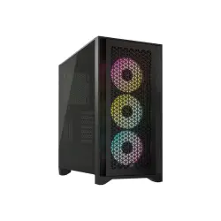 CORSAIR iCUE 4000D RGB Airflow Tempered Glass Mid-Tower Black
