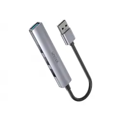 UNITEK H1208A HUB USB-A 1x USB-A 5Gbps 3x USB-A 2.0 Alu