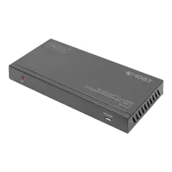 DIGITUS HDBaseT HDMI Extender Splitter Set 150m 1x4 EDID 4K/60Hz HDCP 2.2 HDR POC HDMI 2.0