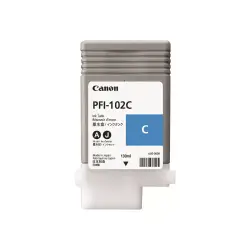 CANON PFI-102C dye ink cartridge cyan standard capacity 130ml 1-pack