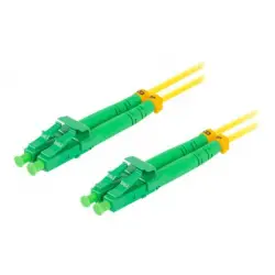 LANBERG fiber optic patchcord SM LC/APC-LC/APC duplex 5m LSZH g657a1 3.0mm yellow