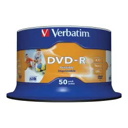 VERBATIM 43533 Verbatim DVD-Rcake box 50 4.7GB 16x do nadruku Wide