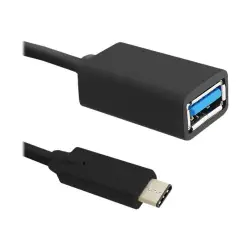 QOLTEC 50485 Qoltec Kabel USB 3.1 typ C męski USB 3.0 A żeński 0.2m