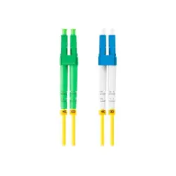 LANBERG fiber optic patchcord SM LC/APC-LC/UPC duplex 2m LSZH g657a1 3.0mm yellow