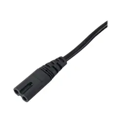 AKYGA Kabel zasilający AK-RD-04A ósemka IEC C7 250V/50Hz 0.5m