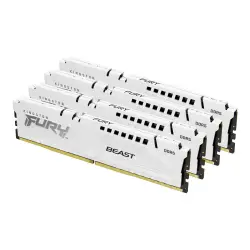 KINGSTON FURY Beast 128GB 5200MT/s DDR5 CL40 DIMM Kit of 4 White XMP