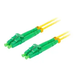 LANBERG fiber optic patchcord SM LC/APC-LC/APC duplex 3m LSZH g657a1 3.0mm yellow