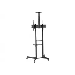NEOMOUNTS Mobile Floor Stand incl. AV- and cam shelf height adjustable 128.5-145cm