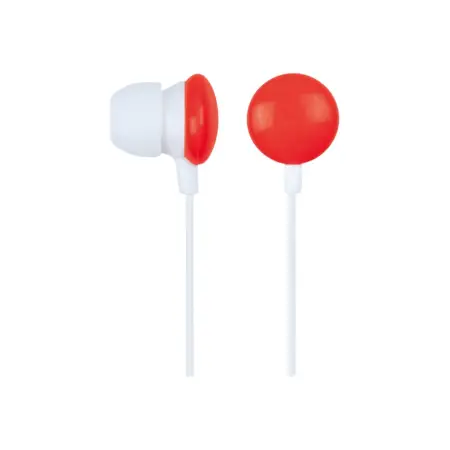 GEMBIRD MHP-EP-001-R Gembird słuchawki stereo douszne MP3, 3.5mm Jack, czerwone (90 cm)