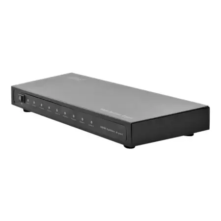 DIGITUS DS-43302 Rozdzielacz/Splitter HDMI 8-portowy, 1920x1080p FHD 3D, HDCP1.2