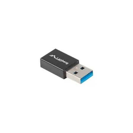 LANBERG AD-UC-UA-01 Lanberg Adapter USB TYPE-C(F)-AM 3.1 Czarny