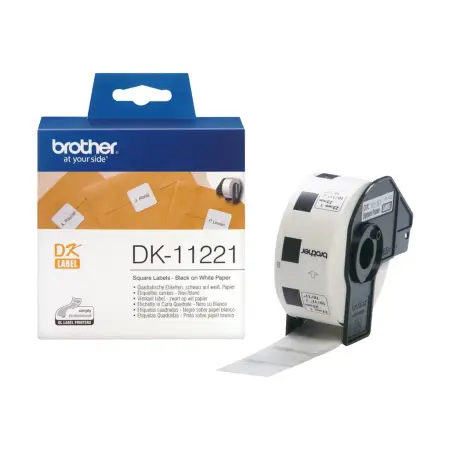 BROTHER DK11221 Taśma Brother Square Paper Label 23MM X 23MM X 1000