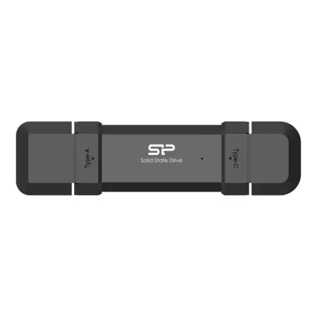 SILICON POWER DS72 1TB USB-A USB-C 1050/850 MB/s Czarny Dysk zewnętrzny SSD