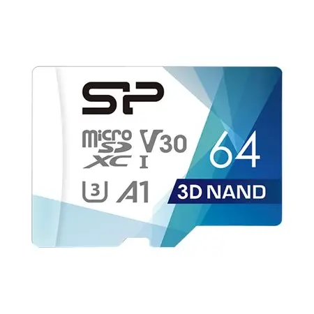 SILICON POWER Karta Pamięci Superior Pro Micro SDXC 64GB UHS-I U3 V30 +adapter