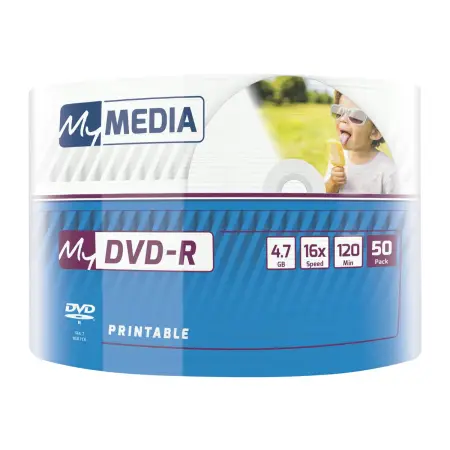VERBATIM MyMedia DVD-R 16x 4.7GB Printable 50 Pack Wrap