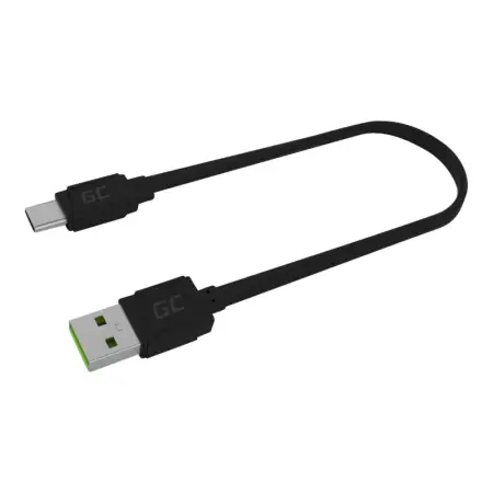 GREENCELL KABGC03 GCmatte USB-C Flat cable 25 cm with fast charging