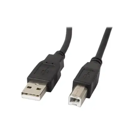 LANBERG USB-A M->USB-B M 2.0 cable 1m black