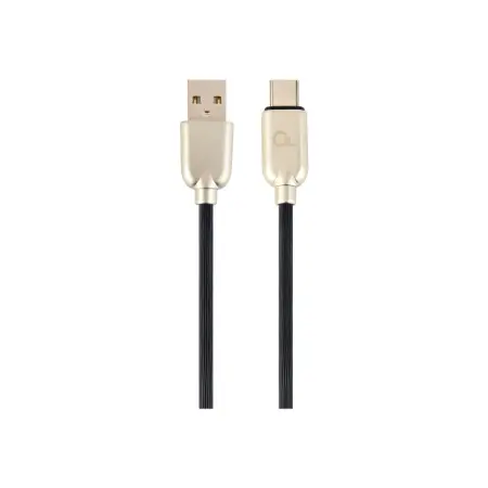 GEMBIRD CC-USB2R-AMCM-2M Gembird kabel USB-C 2.0 (AM/CM) metalowe wtyki, kabel gumowany, 2m, czarny