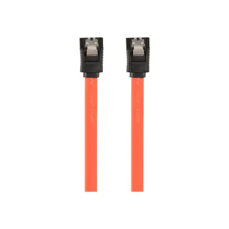 GEMBIRD CC-SATAM-DATA-0.1M Gembird kabel do dysków SATA DATA III (6GB/S) 10cm metalowe zatrzaski czerwony