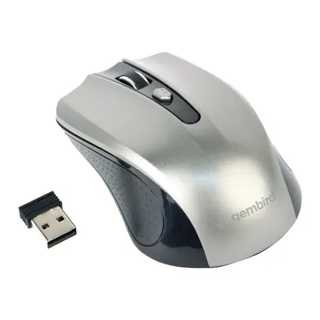 GEMBIRD MUSW-4B-04-BG Bezprzewodowa mysz optyczna MUSW-4B-04-BG 1600 DPI nano USB czarno-szara