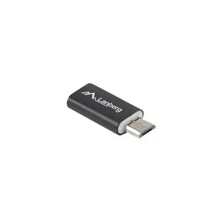LANBERG AD-UC-UM-01 Lanberg Adapter USB TYPE-C(F)-MICRO-B(M) 2.0 Czarny